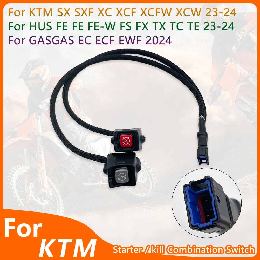 Motorcycle Combination Switch 2023-2024 For KTM SX SXF XC XCF XCW HUSQVARNA FE FE FX TX TC GASGAS EC ECF EWF Start Kill Switch