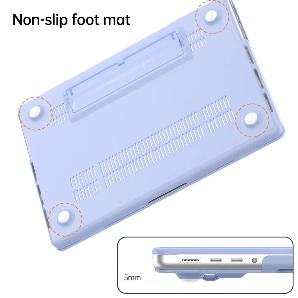 2023 New Laptop Case For Macbook Air 13 M1 M2 A2337 Case For Macbook Pro 13 A2338 Case Chip 2022 Air 13.6 A2681 Support Cover