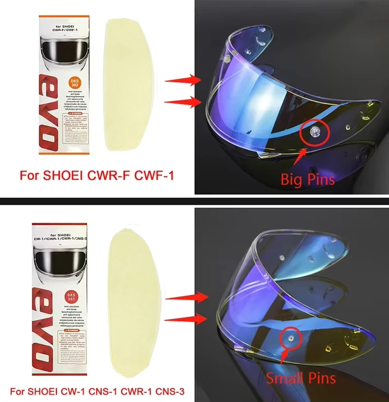 Motorcycle Helmet Visor Pinlock Anti Fog Film Helmet Visor Helmets Lens Film for SHOEI X14 CW-1 CWR-1 CNS-1 CNS-3 CWRF CWF1 Z8