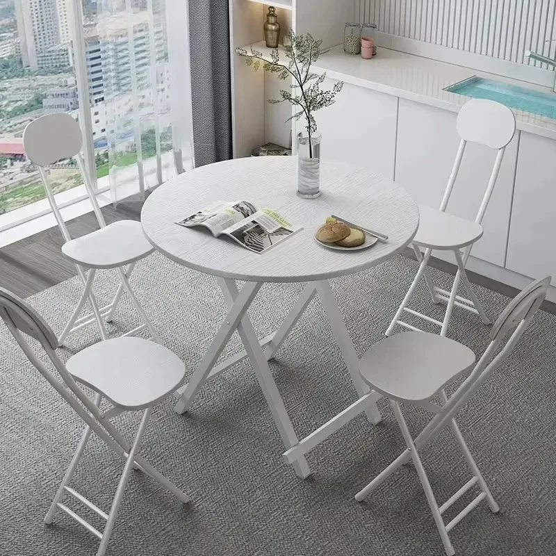 Installation-free Folding Table Rental Room Dining Table Simple Stall  Dormitory Study Portable  Stall Square wood
