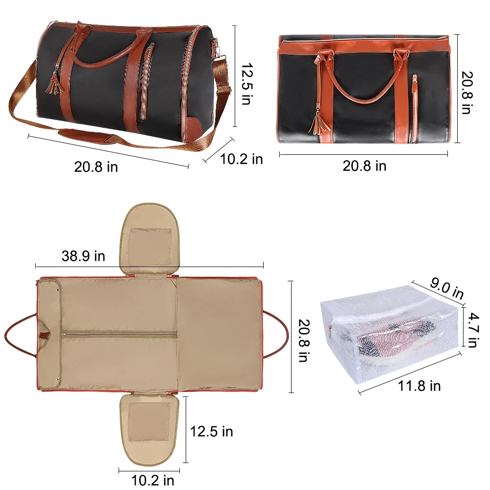 Geestock-Sac de Rangement Pliable Trempé en PU pour Femme, Grande Valise de Voyage Étanche, Sac à Main de dehors en Plein Air, -du-- End, Nouveau