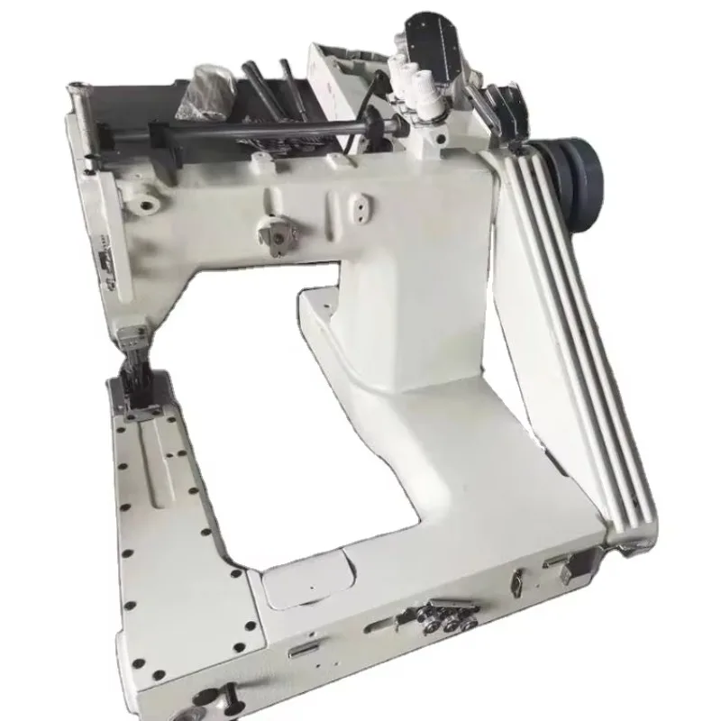 JUKKY-927 Wytrzymała, szybka maszyna do szycia z dwoma igłami, z podawaniem od ramienia, do szycia łańcuszkowego, do rękawów.