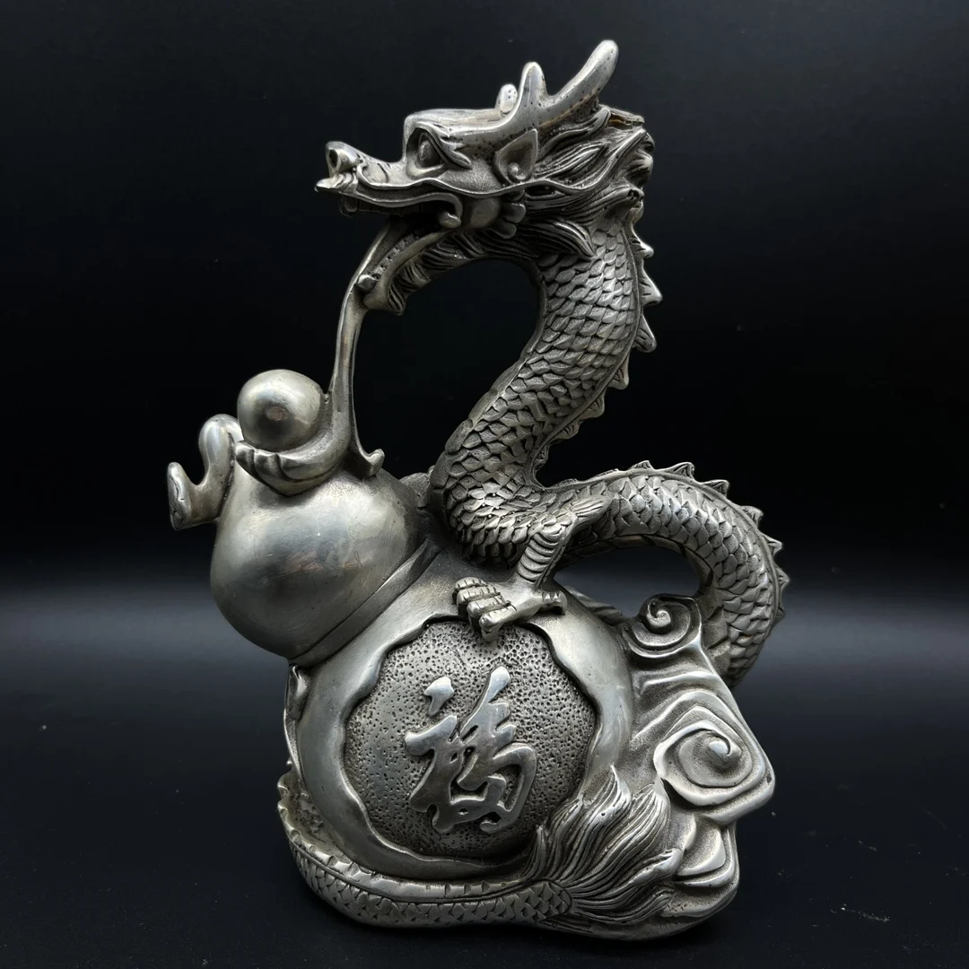 

Chinese Elaboration,Cupronickel Engrave ,Good Luck“Dragon”,Metal Crafts,Home Decoration,Collect