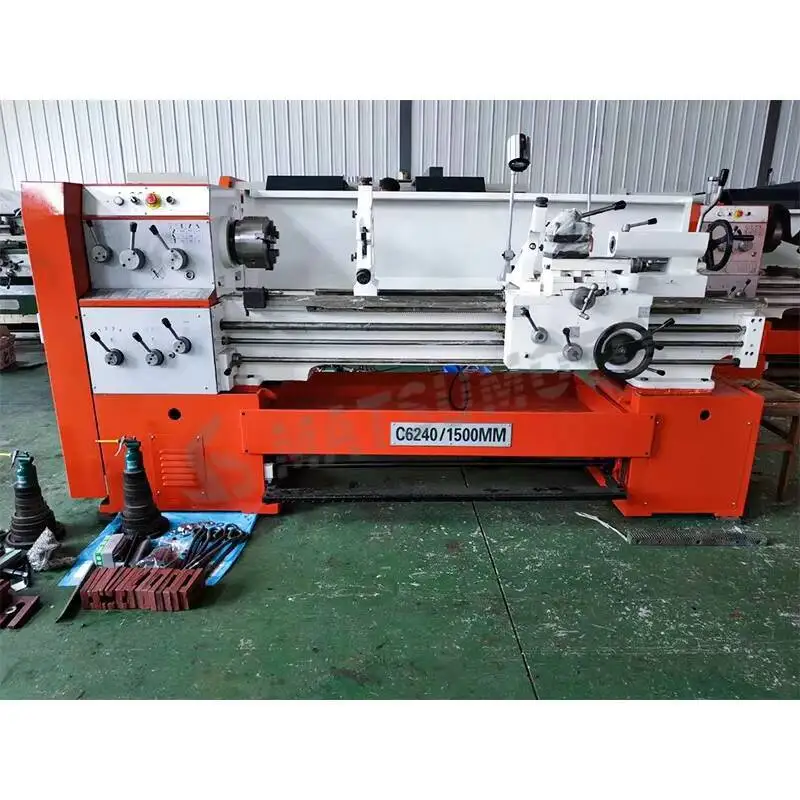 High Quality C6240 Precision Metal Turning Lathe Hine Horizontal Bench Gap Bed Manual China Medium Duty Hining Capacity