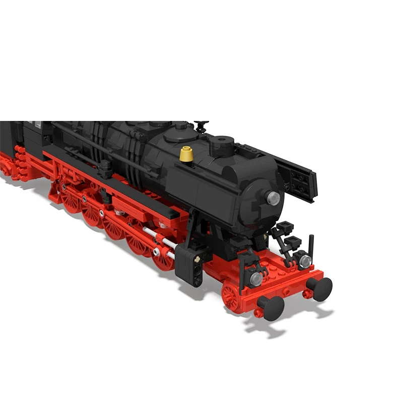 MOC-85629 City Railway Steam-locomotive DR BR 50 Dampflok Building Block Assembly Model Brick Toy Children\'s Gifts