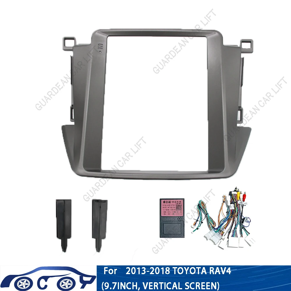 

Tesla экран 9,7 дюйма автомобильная DVD Рамка адаптер для TOYOTA RAV4 2013-2018 Android Стандартная панель комплект
