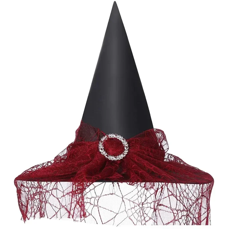 Sombreros de bruja de Halloween para niños, sombrero de mago para mascarada, accesorio de juego de rol, disfraz de Cosplay, decoración del hogar, tocado, accesorios de fiesta