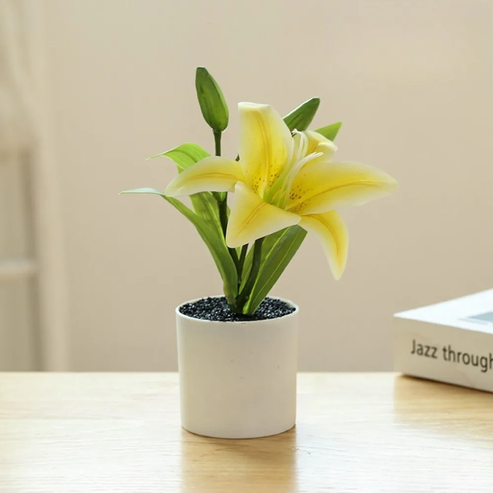 3pcs Sayuri Bonsai Creative Artificial Flower Gardening Garden Interior Decoration Ornament Simulation Potted Plant