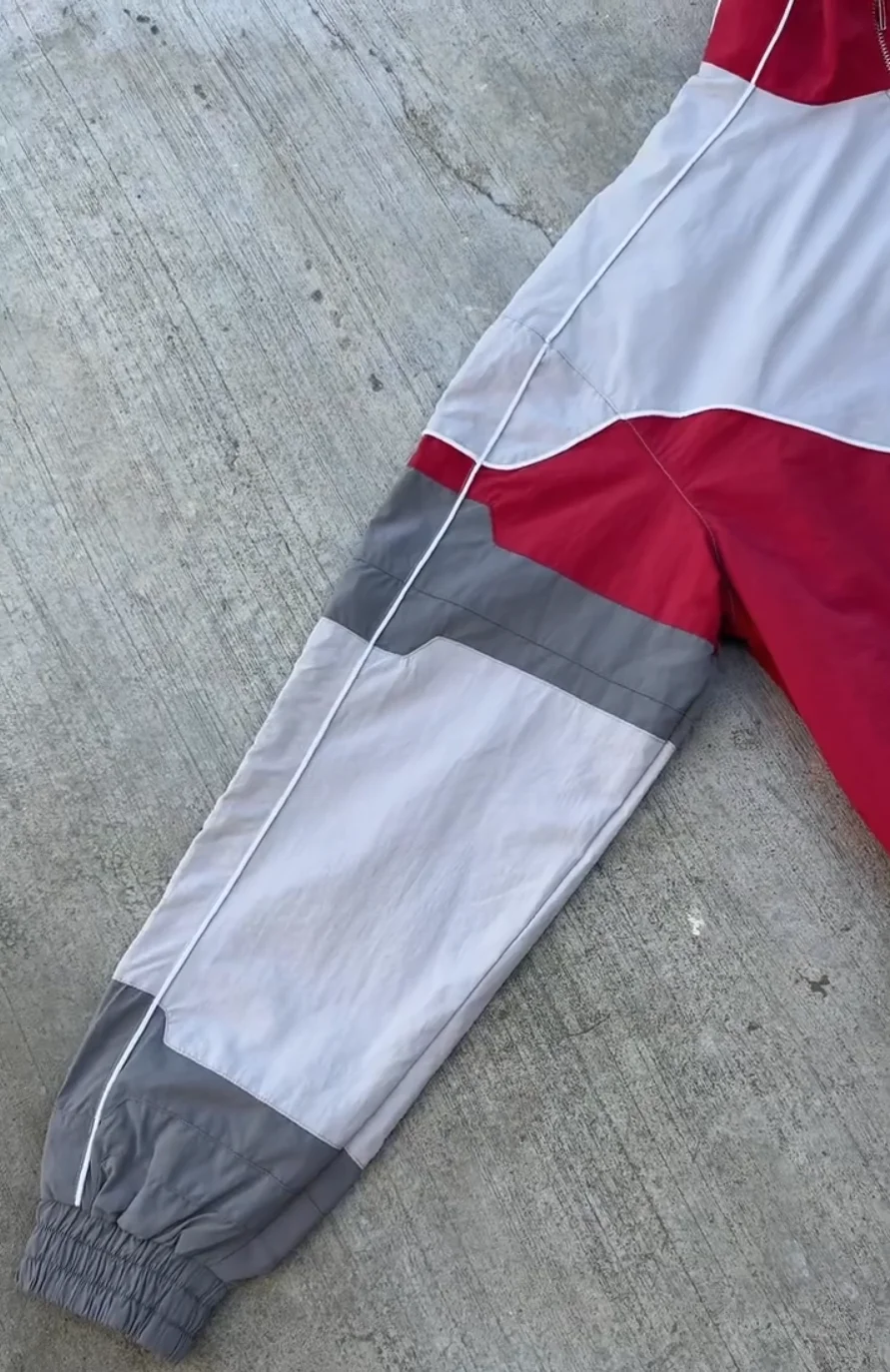 Y2K Loose Red White Spliced Bomber Jacket Oversized Zipper Racing Jacket Men Women Casual Sports Light Jackets Windproof Coat 11 Se253ffa594da441b9ebf3fe4e2a695e37