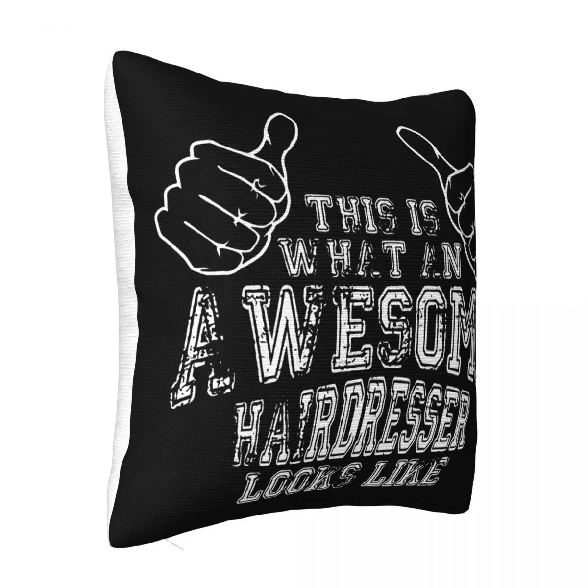 What An Awesome Hairdresser Looks Like T Scissors Stylist Gift Birthday Summer Style Mens Top Any Logo Pillow Case