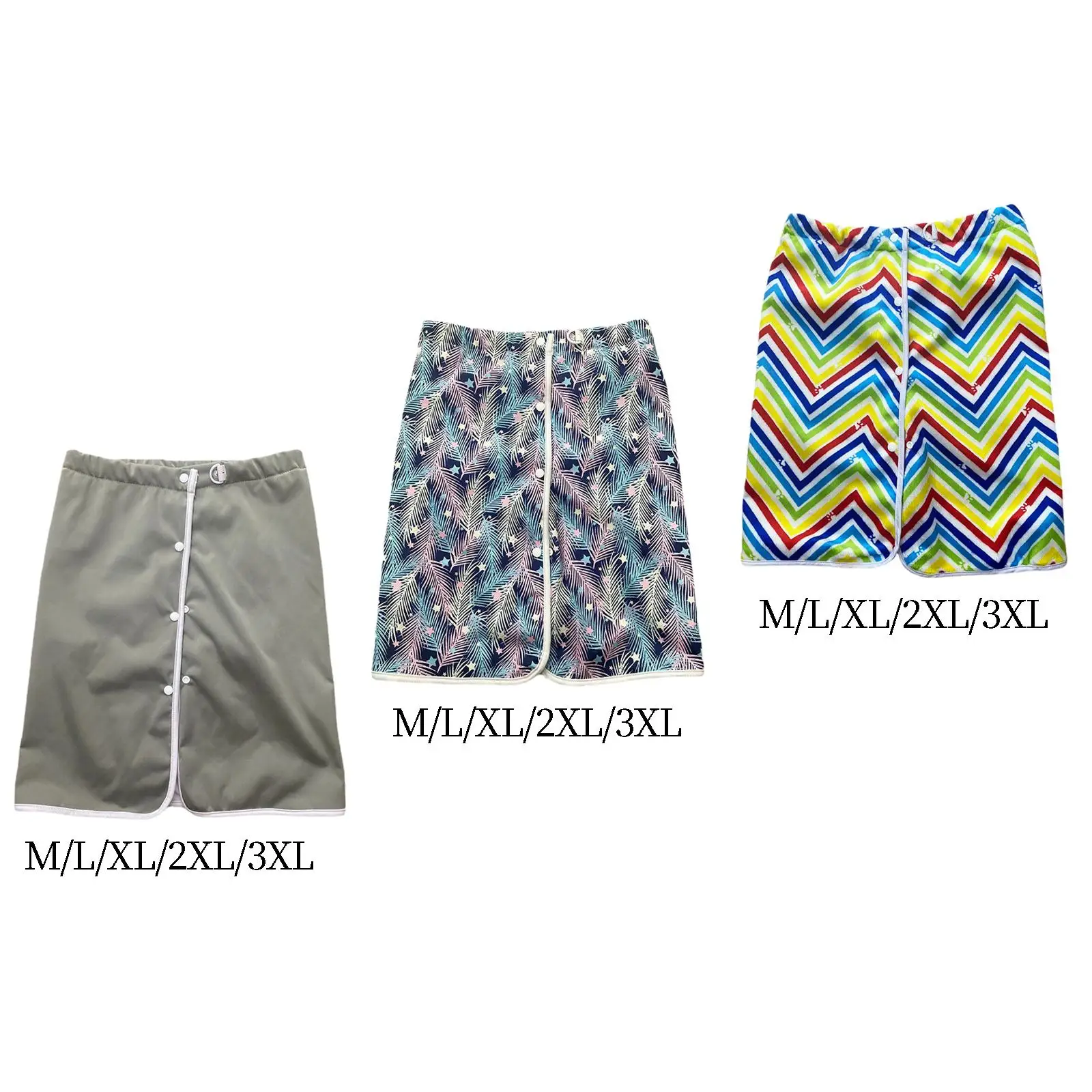 

Wearable Adult Diaper Skirt Bed Mat Adult Cloth Diaper Reusable Adjustable Waistband for Adults