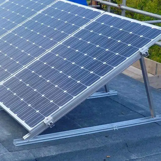 Solar panel fixed foldable triangular bracket, flat roof aluminum alloy solar panel mounting bracket