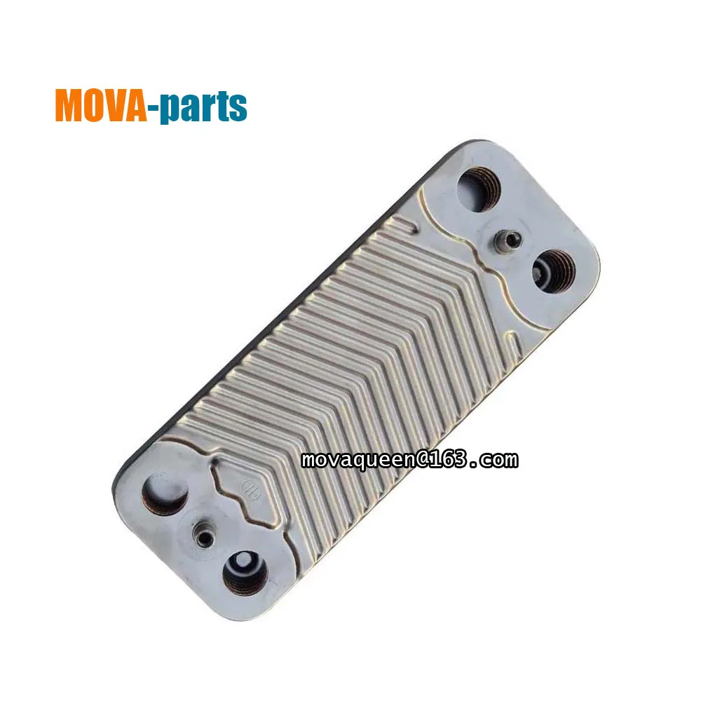 Gas Boilers Accessories Heat Exchanger Secondary Heat Exchanger 154mm 10 Plates Heat Exchanger For Vaillant Beretta Gas Boilers