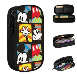 Cartoon Anime figure Mickey Mouse astucci per matite nuova borsa per penne bambini grandi contenitori per studenti scuola regalo Pencilcases