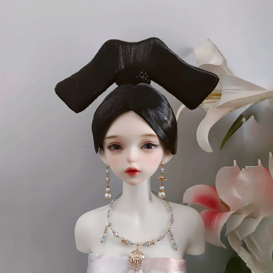 

1/4 1/3 Scale BJD Doll Wigs Ancient Costume Hanfu Vintage Style Hair Fairy Wig For MSD SD13 Girl SSDF Uncle Accessories A1730