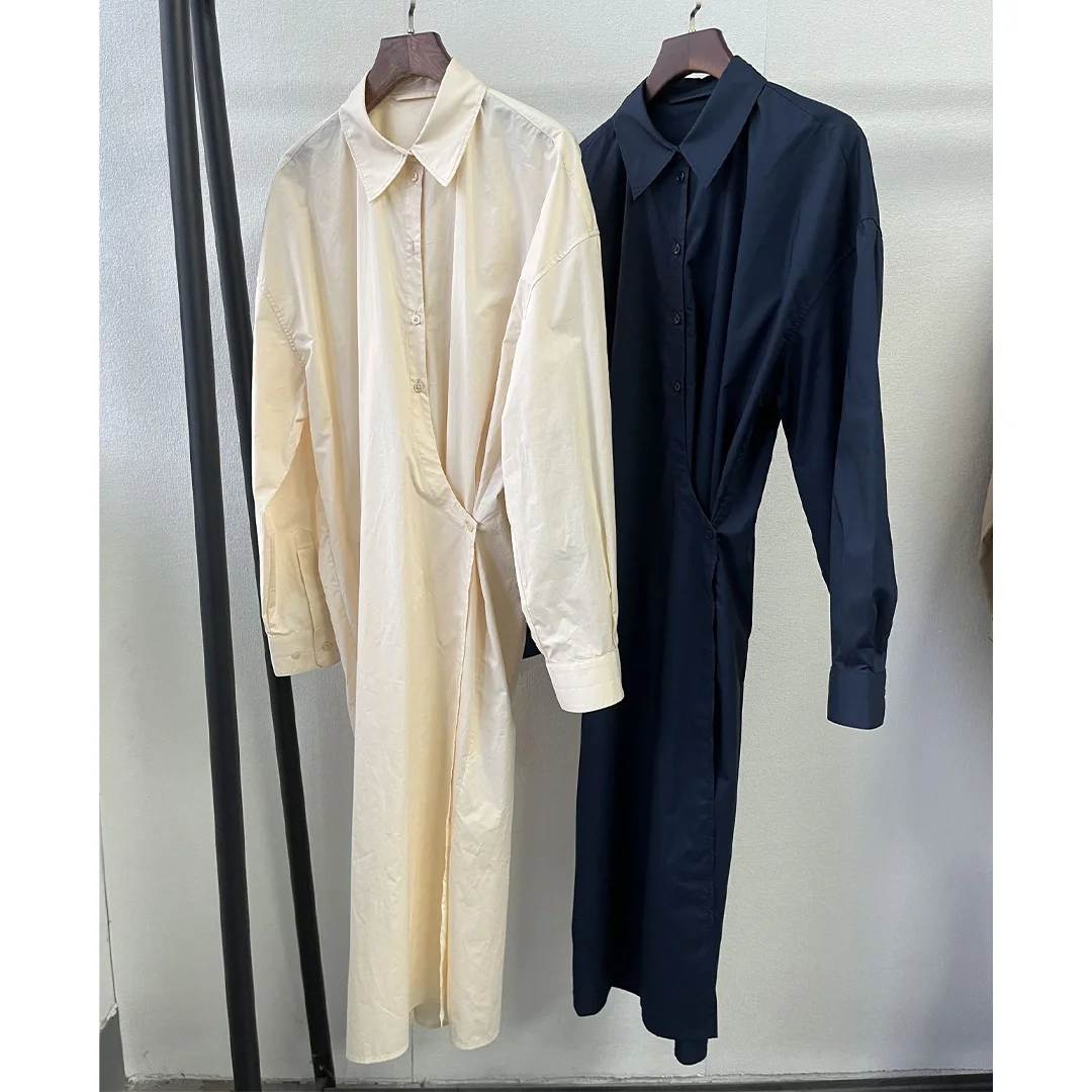 

Spring/Summer Fashion Minimalist Twisted Pleated Waist-Cinching Slimming Dress