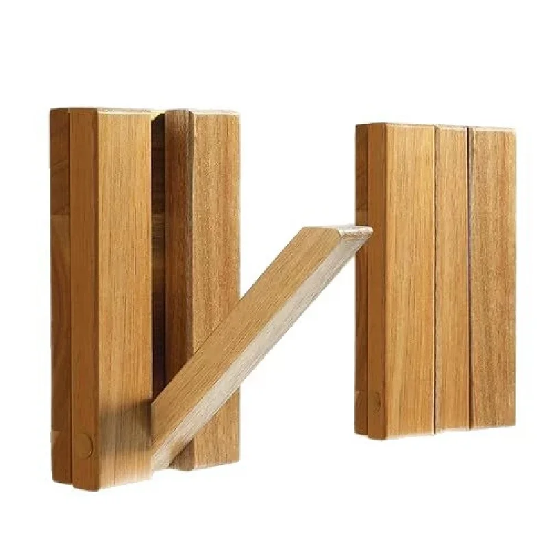 

Solid Wood Piano Key Hook Foldable Creative drill Wall Mounted Hanging Rack Handmade for Home Porch Japanese-style Entrance Door