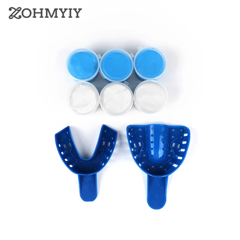 2PCS Dental Putty Silicone Rubber Solid Mould Making Silicone Putty Food Safe Sugarcraft For Dental Molds Rubber Soil