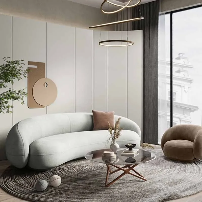 

Family Minimalist Sofas Living Room Modern Designer Puff Sofa Single Individual Italian Divani Da Soggiorno Nordic Furniture