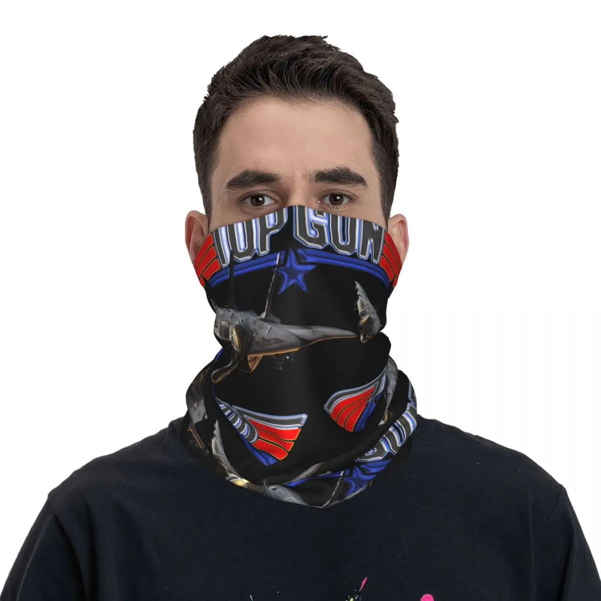 Maverick Film Top Gun Neck ghetta stampata Unisex Face Mask sciarpa fascia calda escursionismo antivento