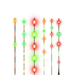 슈퍼 브라이트 LED 스마트 낚시 플로트 탑, 야광 유도 전자 플로트 부표, 주야간 낚시 플로트 탑, 1 개