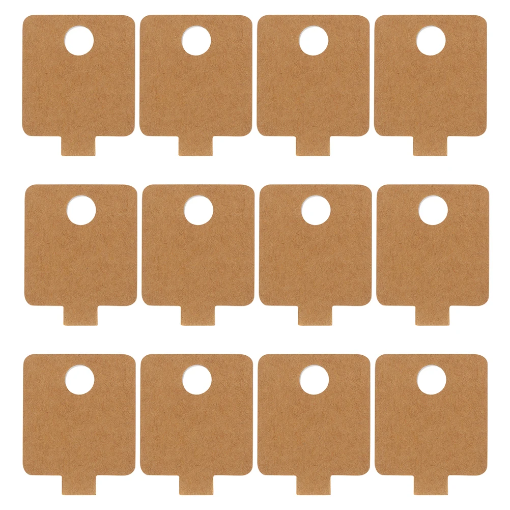 

50pcs Jewelry Tags Necklace Cards Black Self-adhesive Foldable Display for Earrings Bracelets Lightweight Durable Storage