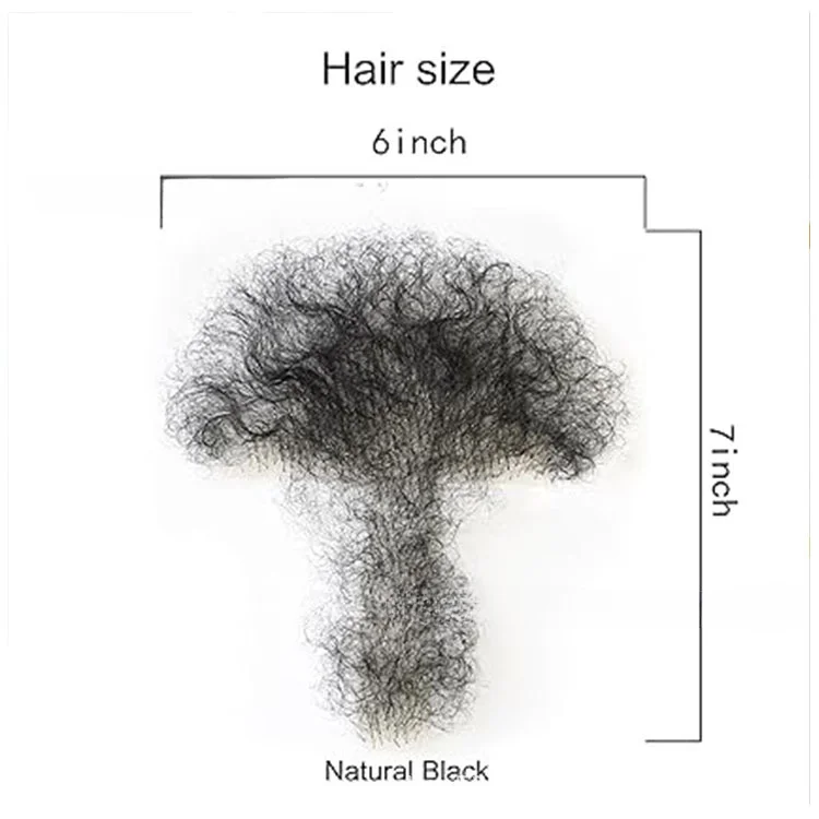 الصدر وهمية الجسم الاصطناعية إضافة حجم الشعر تعزيز رجل اليدوية الرجال شعر الصدر شعر بشري مزيف Ble #2