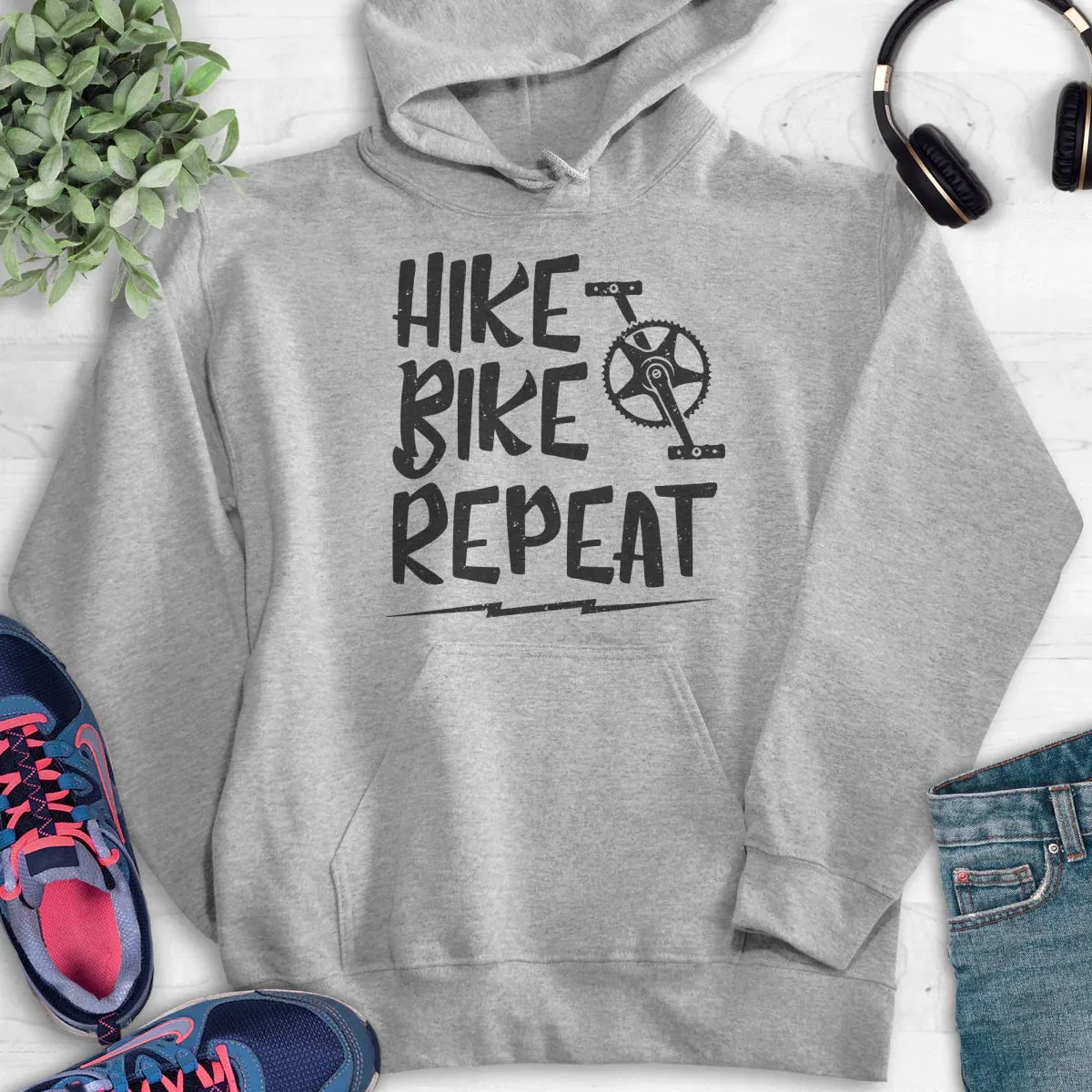 

Hike Bike Repeat Hoodie Men's and Women's Long Sleeve Hooded Sweatshirt Pullover Tops Sportswear Men Clothing Streetwear