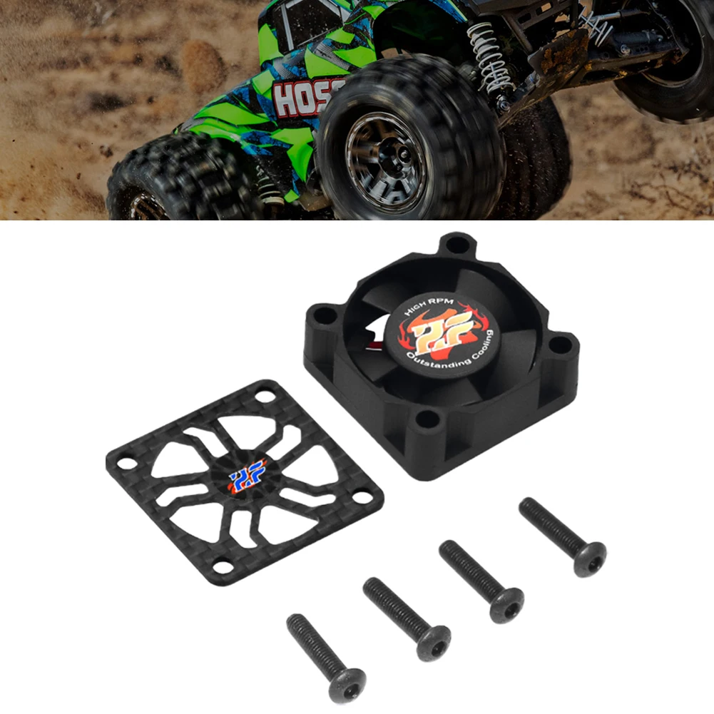 30mm Brushless Motor Cooling Fan with Carbon Fiber Cover Cooling Fan 28000RPM for 540/550/F540/3650/3660 Motor 1/8 1/10 Cars