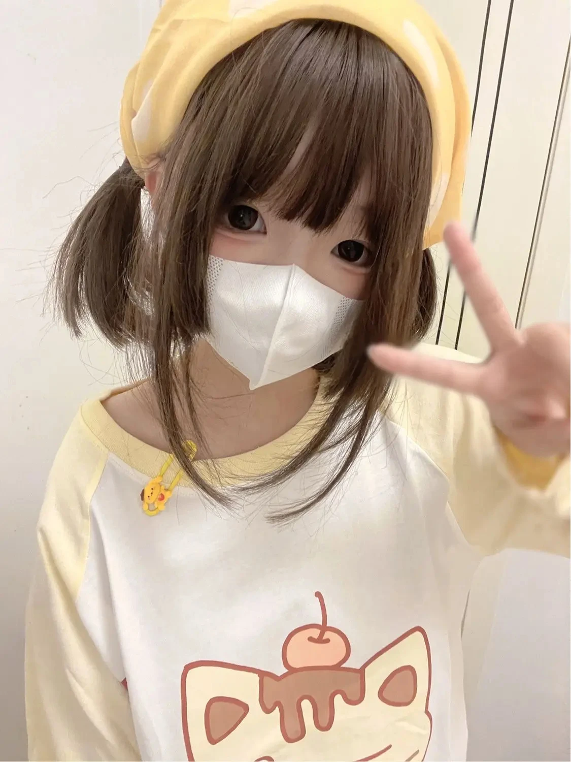 

Kimotimo, милая стильная милая женская футболка с длинным рукавом с принтом аниме, удобный свободный топ, повседневная универсальная футболка Y2k