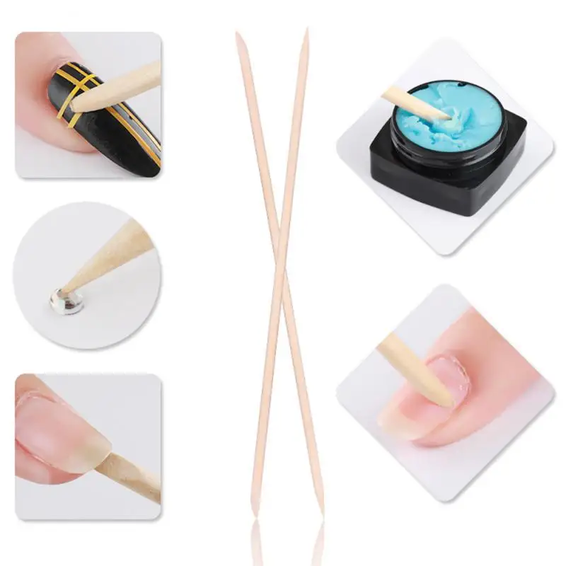 Disposable Ultra-small Cotton Swab Brush Lint Free Micro Wood Makeup Brushes Eyelash Extension Glue Removing Tools