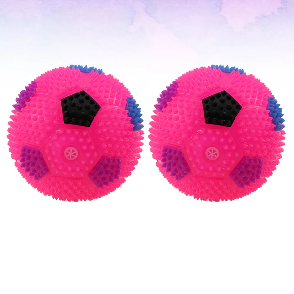 

2 Pcs Children’s Toys Flashing Massage Balls Glowing 10X10CM Bouncy Jumping Elastic Football