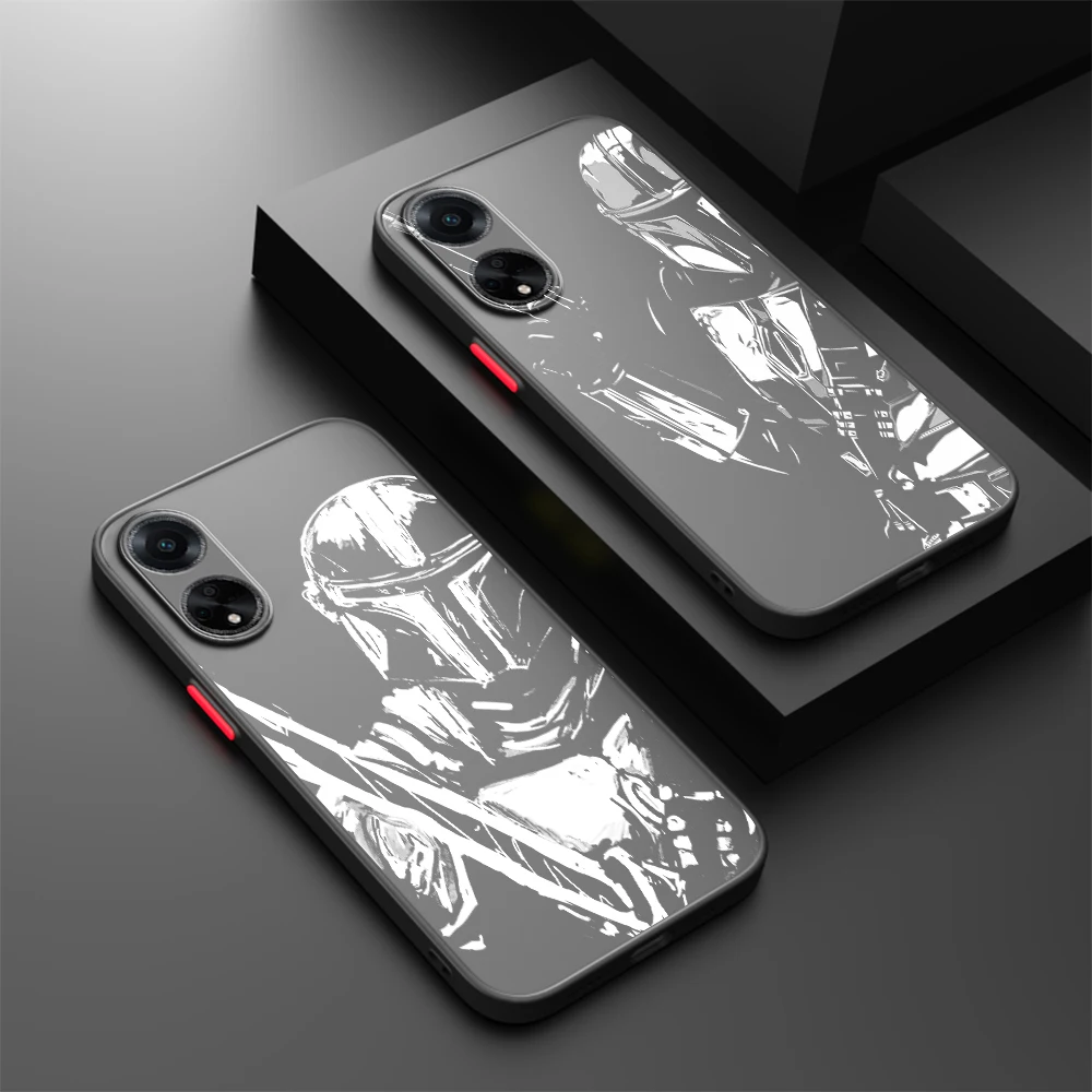 S-Star Wars Hero Cool Frosted Translucent For OPPO X5 X3 A54S A5 A94 A16 A53S A57 A74 A72 A96 A98 A78 5G TPU Phone Case