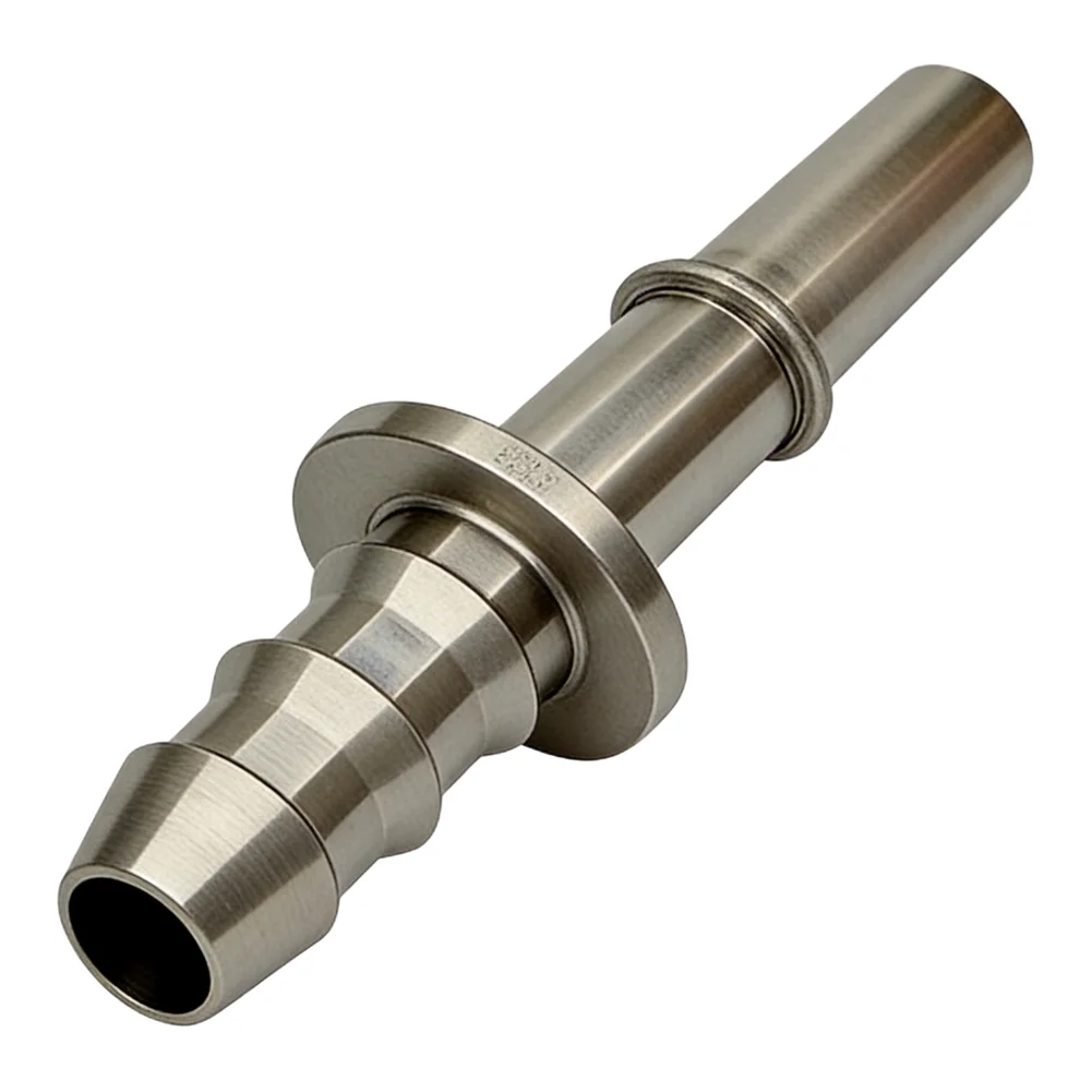 Edelstahl Männlicher Endstück-Stecker für KFZ-Kraftstoffleitungen 6.30 7.89 9.49 ID6 ID8 Metall-Steckverbinder für Kraftstoffleitungen