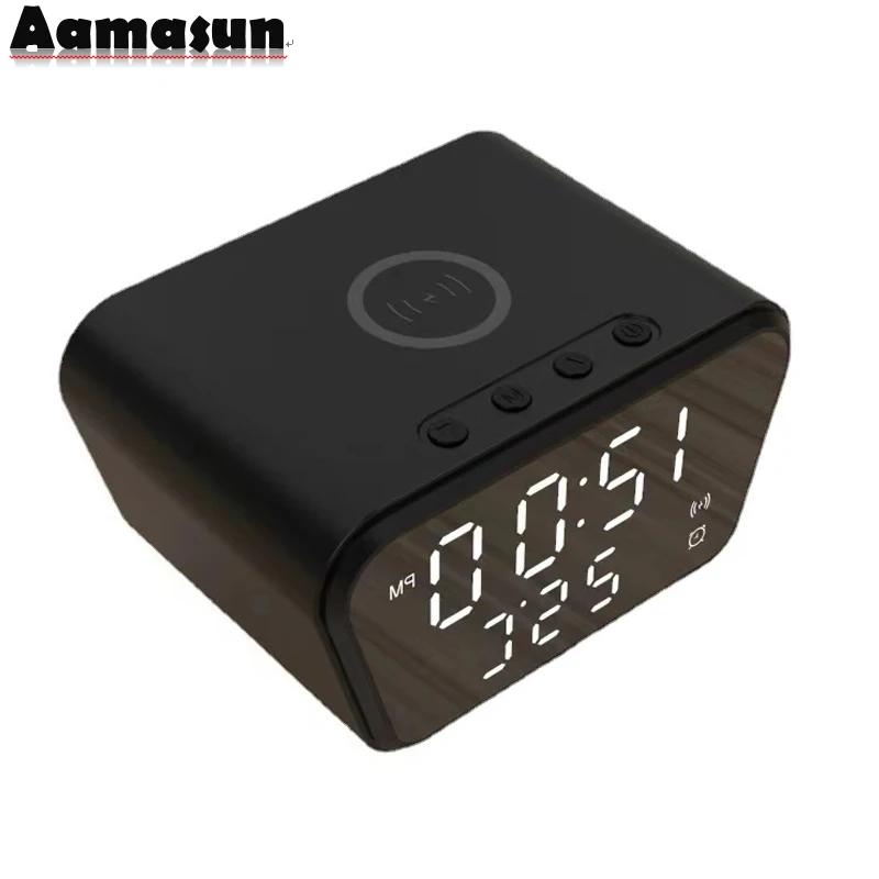 2023 Universal Table 15W Fast Charging Alarm Clock Wiswida 3 In 1 Wireless Charger For Iphone Samsung