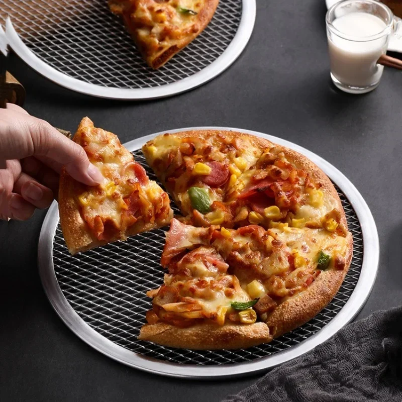 الألومنيوم البيتزا عموم شبكة معدنية مقاومة للصدأ الخبز عموم العيينة تصميم جوفاء فطيرة شبكة الخبز اللوازم المنزلية للمطابخ