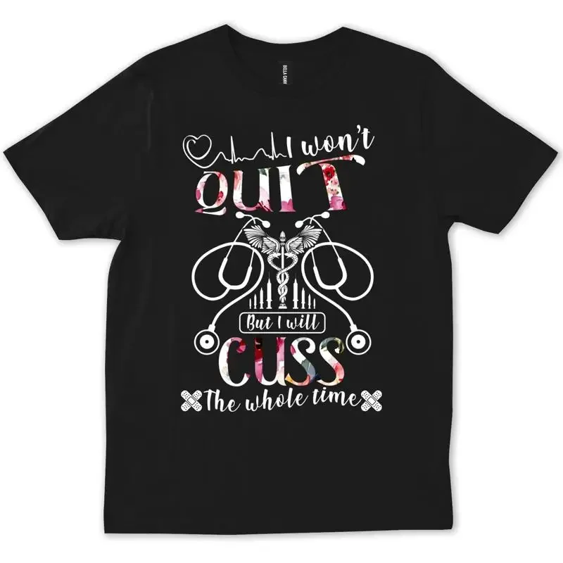 Nurse Thank you RN CNA Nurses Week Graduation Funny Cute T shirt