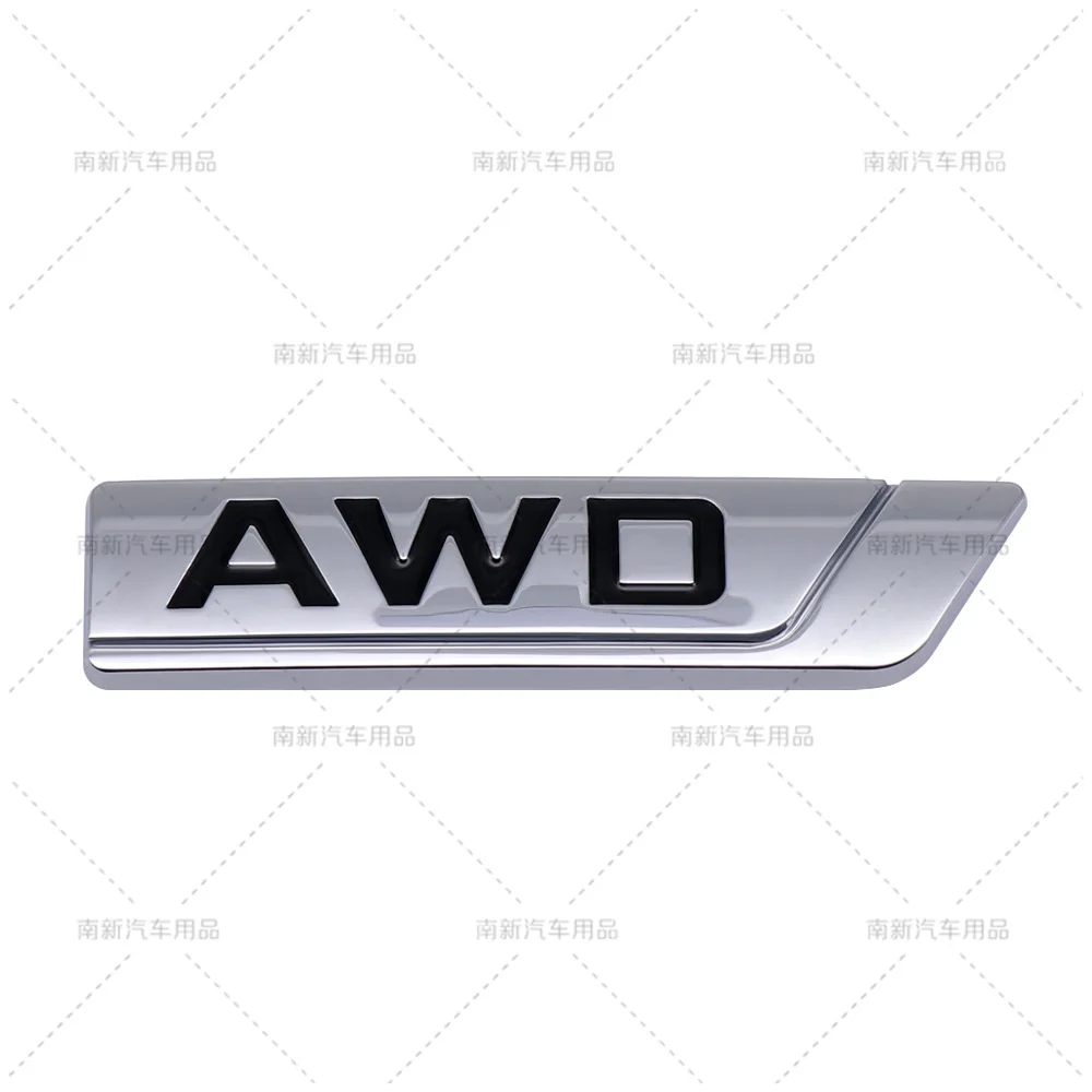 AWD Letter Car Badge Fit Geely Boyue Emgrand Borui Rear Trunk Side Body Modified Exterior Decor Sticker Auto Styling Accessories