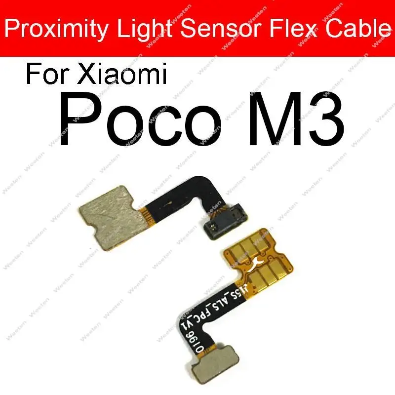 Proximity Light Sensor Flex Cable For Xiaomi Mi Poco F1 F3 F2 Pro X3 Pro M3 Pro Proximity Ambient Sensor Flex Ribbon Replacement