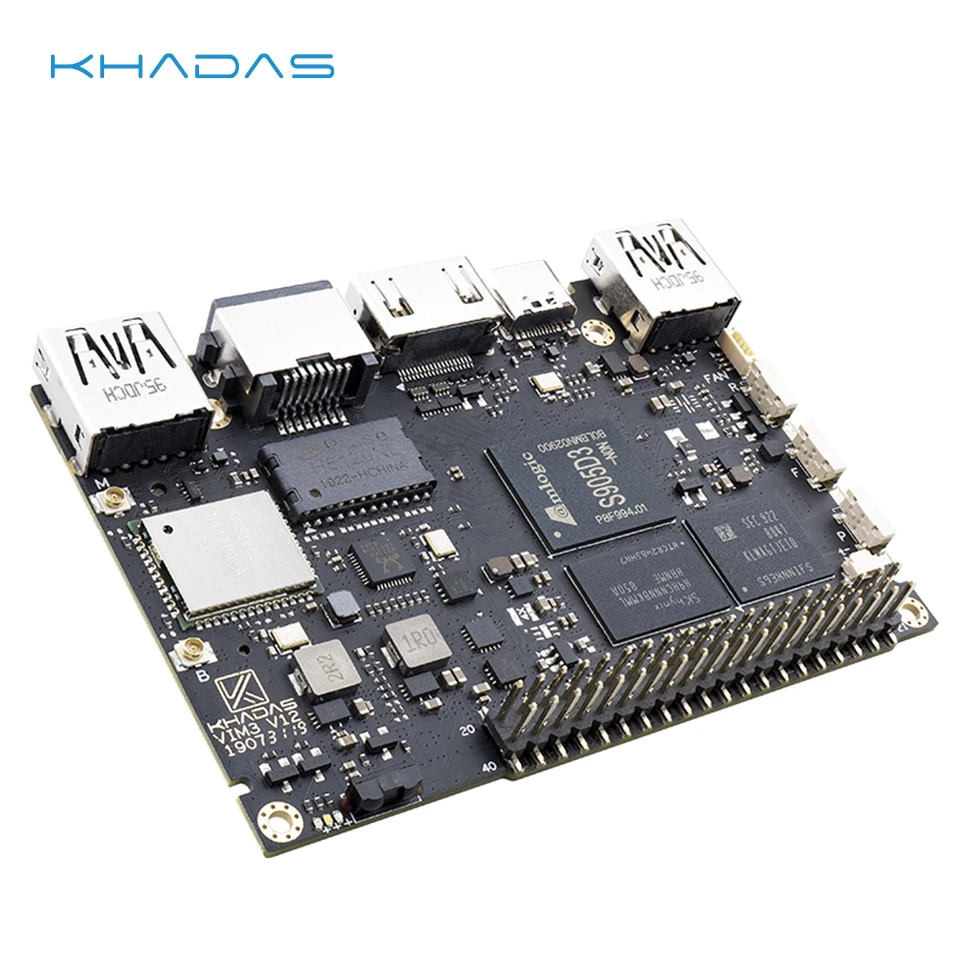 Khadas vim3l sbc  amlogic s905d3 soc oowow eingebetteter Service Single Board Computer Unterstützung 1,2 Tops Wi-Fi 5 4k @ 60fps 1,9 GHz Quad