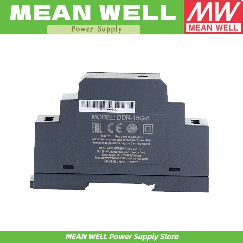DDR-15 MEAN WELL DDR-15G-24 Mean bien DDR-15G 24V Fuente de alimentación 15W 0.63A