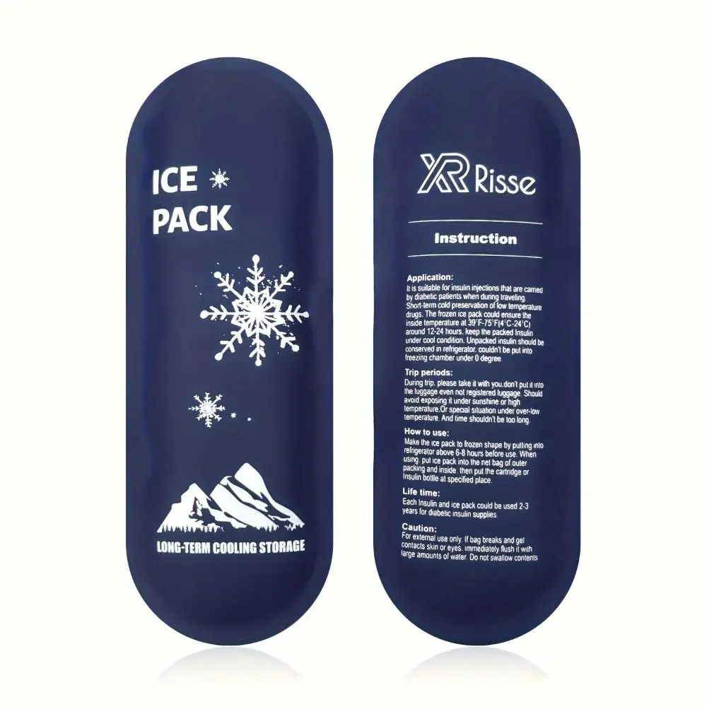 1/2 pçs reutilizável saco de resfriamento de insulina diabética refrigerador isolamento leve gel frio multifuncional medicina bolsa fria