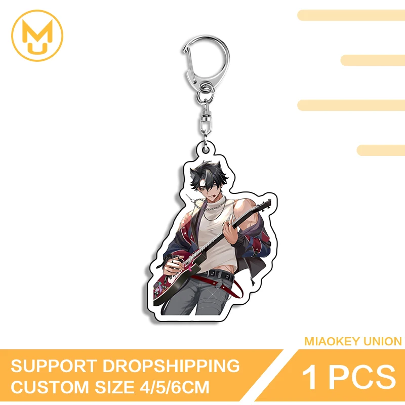 Wriothesley Genshin Impact Key Chains Customized Treasure Props Versatile Fashionable Open Door Accessories Tiki Related Items