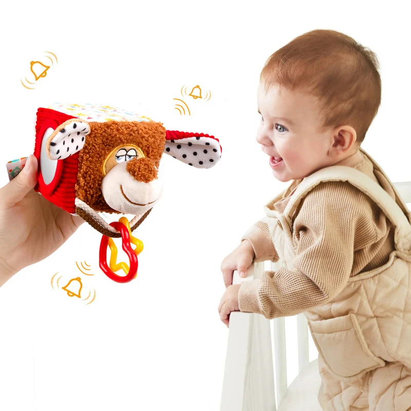 Baby Toys 0 12 Months Animal Hanging Rattle Soft Plush Dolls Strollers Pendant Sensory Toys Newborn Car Seat Crib Mobile Toys