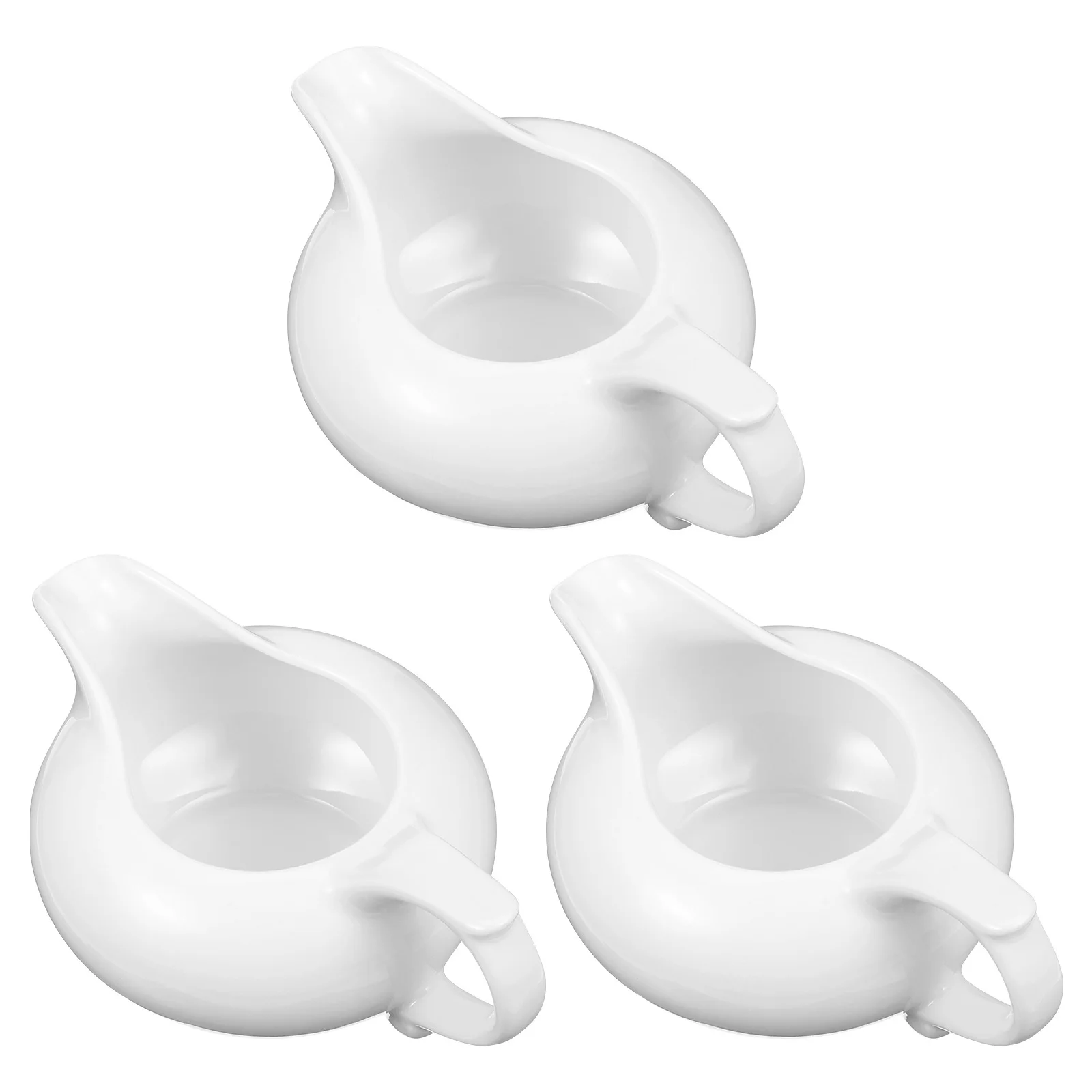 3Pcs Latte Art Pitcher Set Premium Ceramic Frothing Jug for Coffee Steaming Measuring Pouring Precise Control Tool Kit