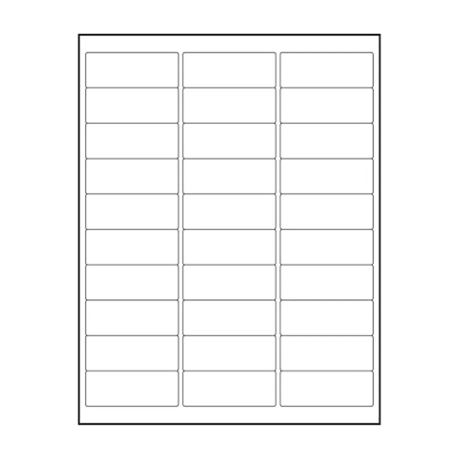 

White Address Sticker Labels 2.625" x 1" Laser/Inkjet Compatible 30 per Sheet 500 Sheets - 15 000 Total Adhesive FBA Labels