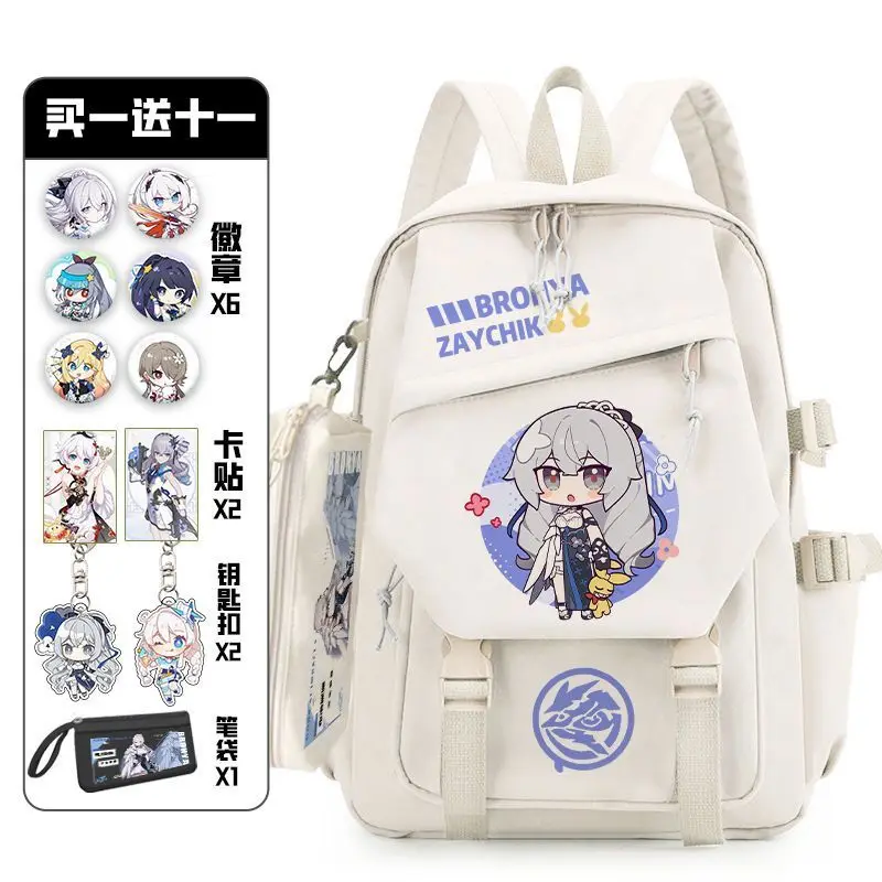 Honkai Impact 3 Elementary Third To Sixth Grade Double Shoulder Bag For High-End Large Capacity Junior High School Girls Top Ani