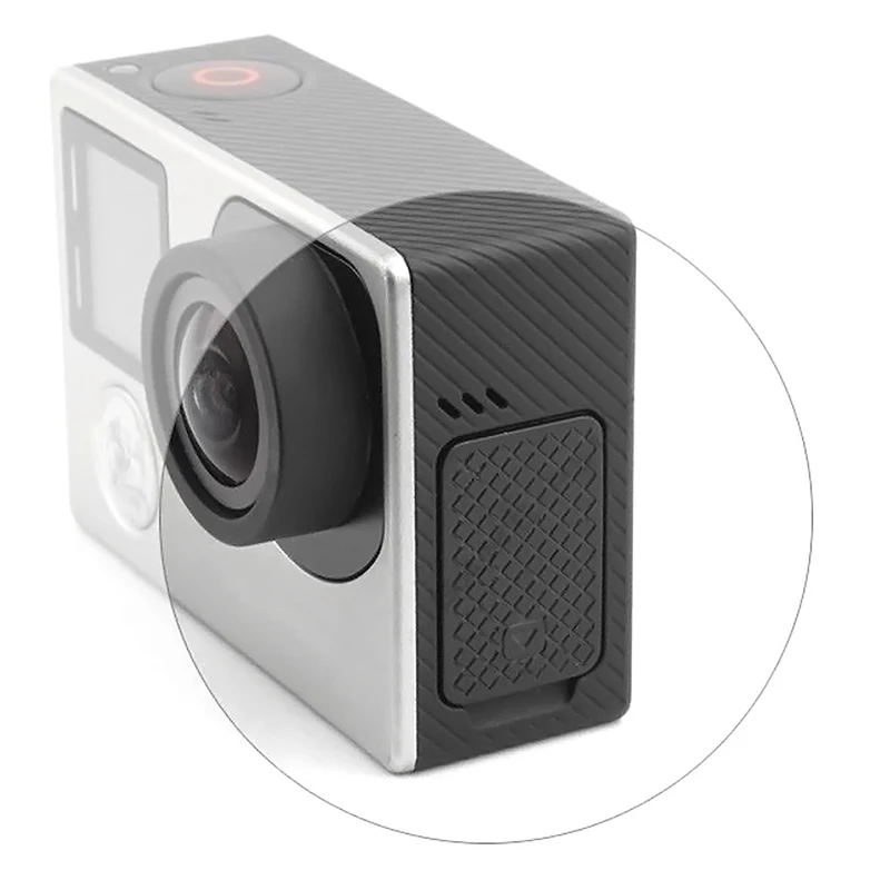 Juste de protection de porte latérale USB haut de gamme, remplacement noir pour Go Pro fore4 3 + 3, housse de protection pratique, caméra d'action, nouveau, 1 pièce