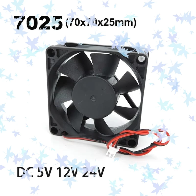 Ventilador de refrigeração dc 5v 12v 24v 70*70*25mm 7025 exaustor rolamento de óleo inversor fonte de alimentação chassi cooler para roteador tv a2