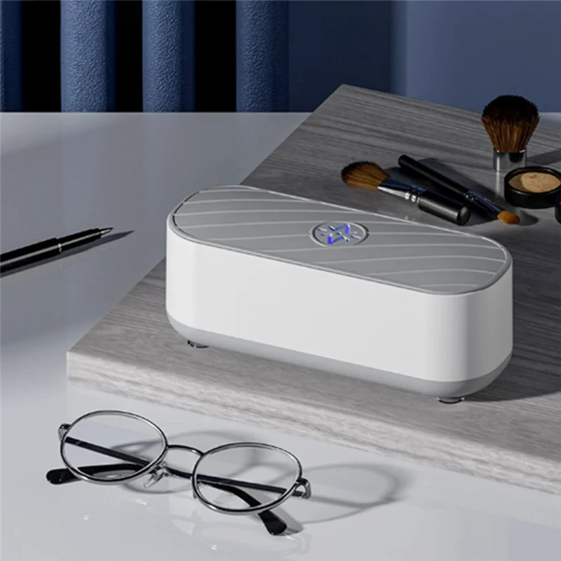 Ultrasonic Jewelry Cleaner, Portable Low Noise Ultrasonic Machine for All Jewelry, Eyeglass, Watches, Coins, Razors-LITE